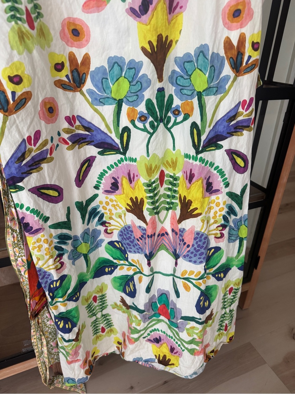 Zara floral poplin shirt maxi dress midi long sleeve colorful SS24 blogger fav - Picture 9 of 16